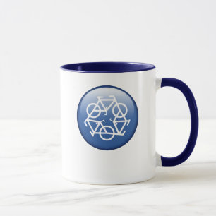 recycler tasse en céramique ringard bleu par Petr
