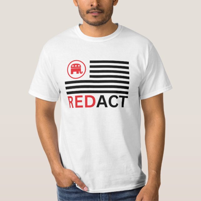 Red Act concept with GOP and Epstein files T-Shirt (Devant)