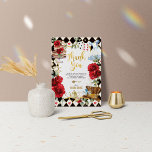 Red Alice au pays des merveilles Carte de remercie<br><div class="desc">Envoyez à vos invités de belles notes de remerciement avec ces adorables cartes à thème Alice in Wonderland</div>