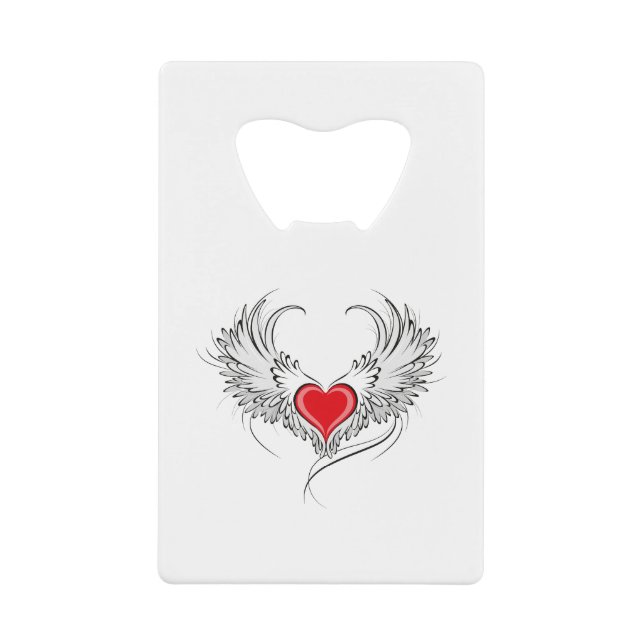 Red Angel Coeur avec ailes (Devant)