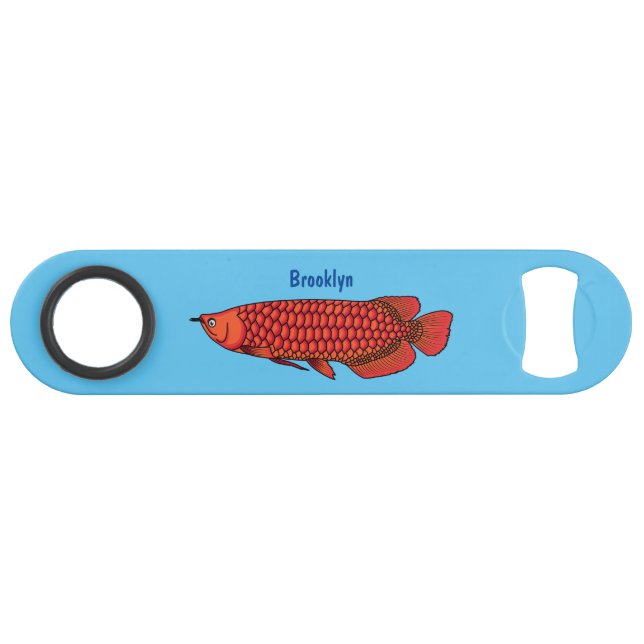 Red Arowana fish cartoon (Devant (Horizontal))