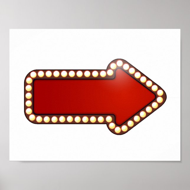 Red Arrow With Lights Poster (Devant)