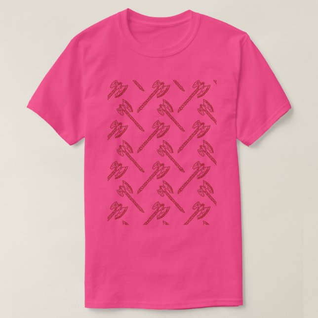 Red Ax Motif Classic TShirt (Design devant)