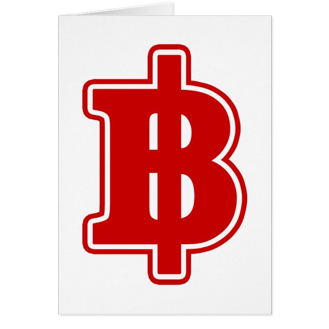 RED BAHT SIGNER ฿ Thai Money Devise ฿ (Devant)