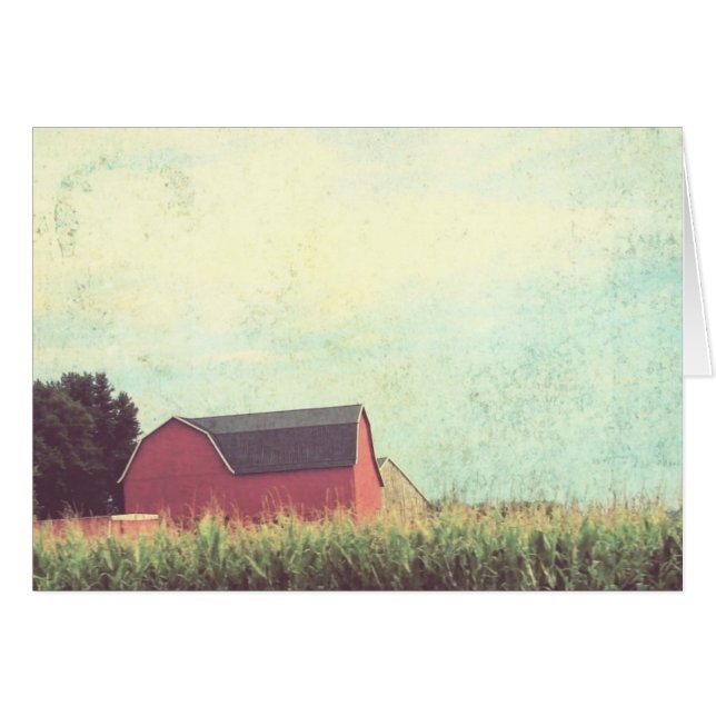Red Barn and Corn Field (Devant horizontal)