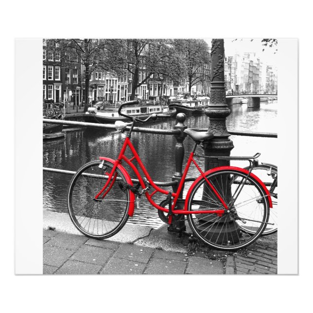 Red Bike 1 photo d'art (Devant)