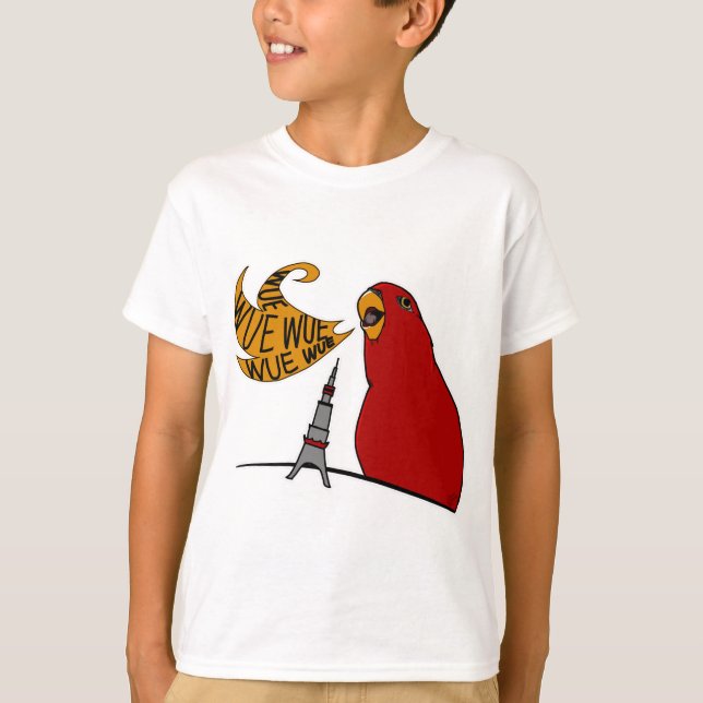 Red birb "GUMIZILLA" wuewuewue... T-Shirt (Devant)