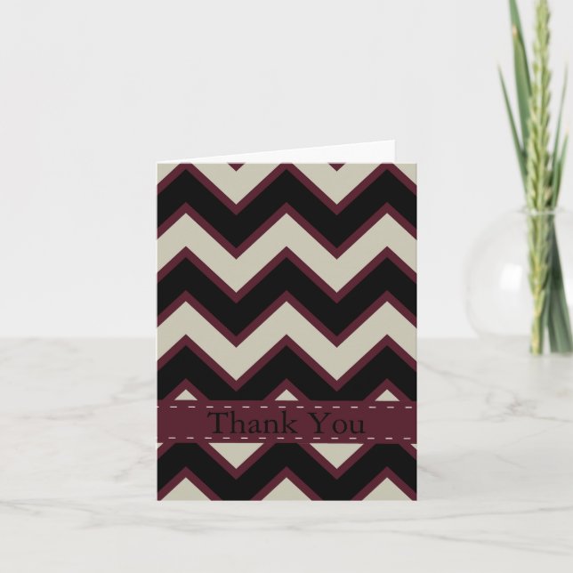 Red Black Chevron merci (Devant)