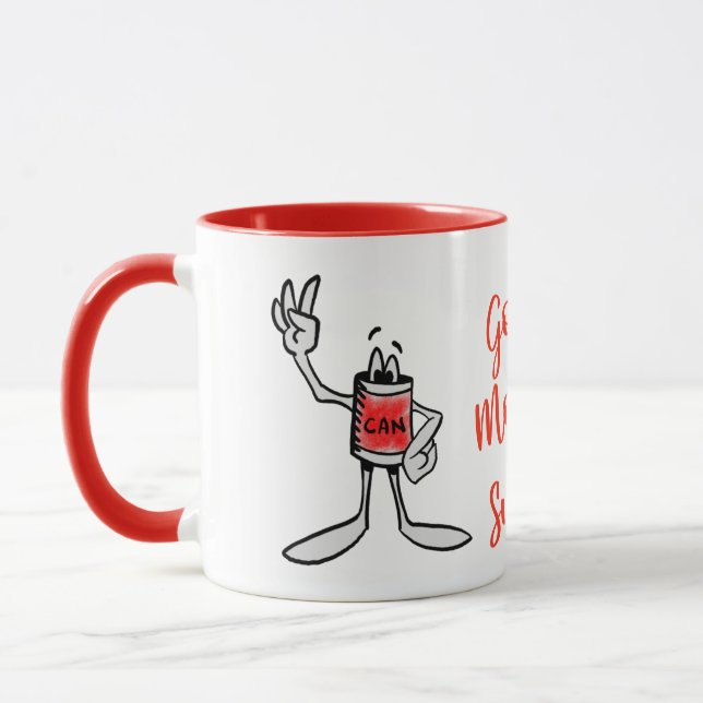Red Can Creature Coffee Mug (Gauche)