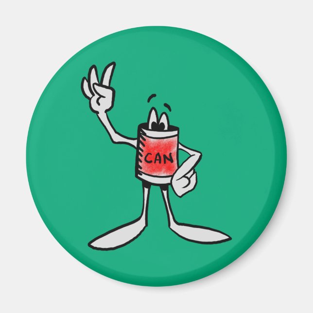 Red Can Creature Kitchen Fridge Magnet (Devant)