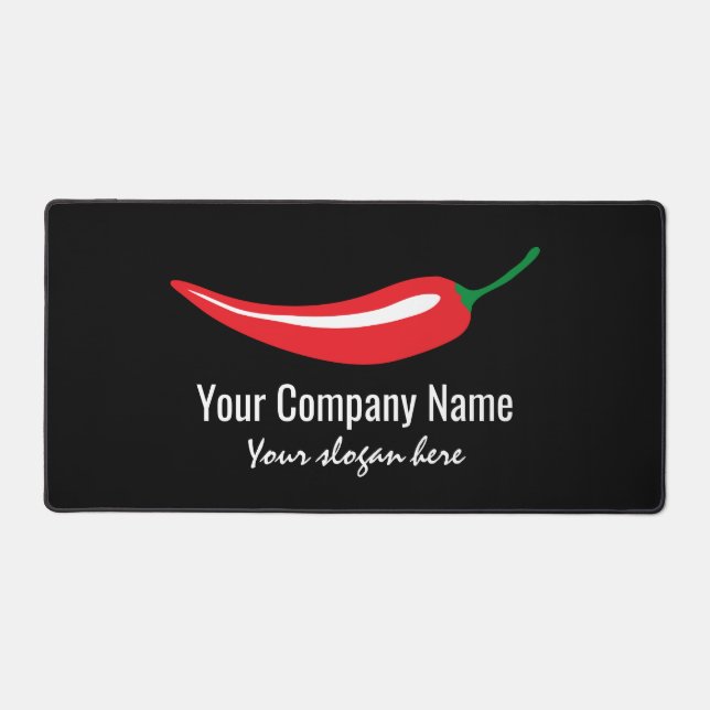 Red chili pepper company logo template