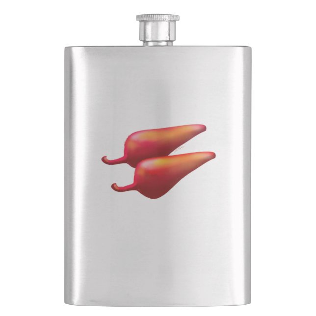 Red Chili Peppers flacon en acier inoxydable trans (devant)