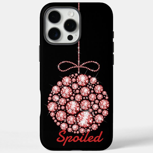 Red Christmas Ornament iPhone 16 Pro Max Coque (Verso)