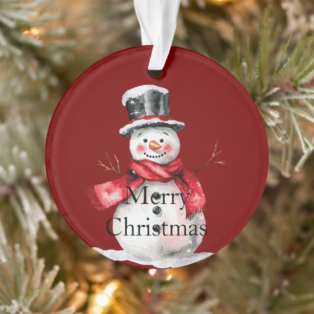 Red Christmas Snowman Père Noël (Arbre)