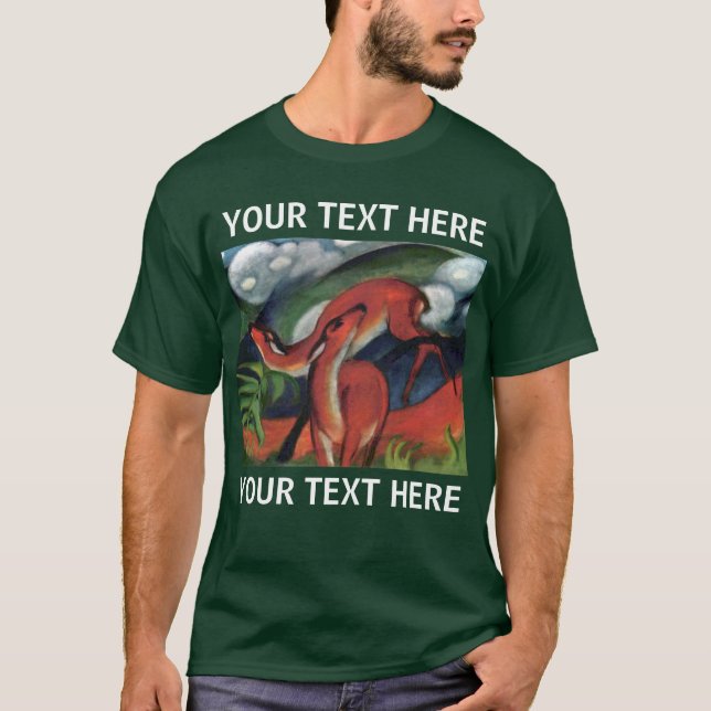 Red Deer Franz Marc Célèbre T-shirt Peinture (Devant)