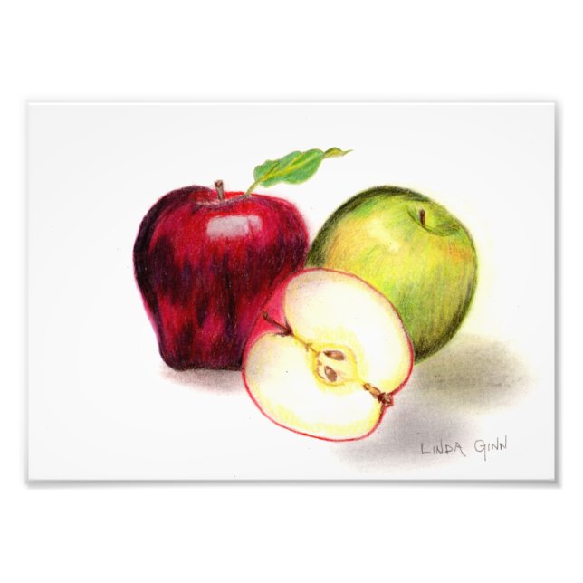 Red Delicious et Granny Smith Apples Photo Print (Devant)