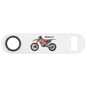 Red dirt bike motorcycle