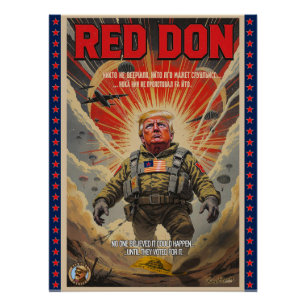 Red Don - Poster d'art politique satirique