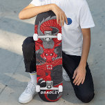 Red Dragon Nom personnalisé Skateboard<br><div class="desc">Red Dragon Personnalisé Nom Skateboard présente votre nom personnalisé dans la typographie moderne avec un dragon sur un arrière - plan noir. Personnalisez en modifiant le texte dans la zone de texte fournie. Offrez un cadeau sur mesure, un skateboard personnalisé à votre skateboarder préféré pour Noël, anniversaire ou votre BFF....</div>