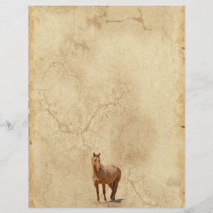 Red Dun sur Parchment Cheval-amant's Equine Cadeau