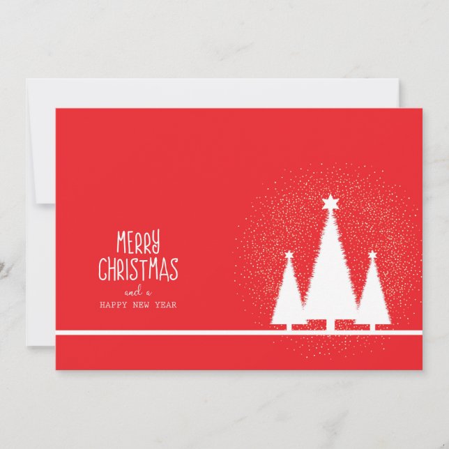 Red Elegant Christmas Party Invitation (Devant)