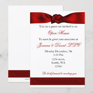 red élégant Corporate party Invitation
