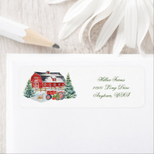 Red Farm Barnyard et Étiquette de tracteur