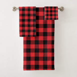 Red Flannel Buffalo Check Motif
