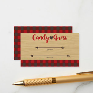 Red Flannel Combien de Candies Jeu Guides Cartes