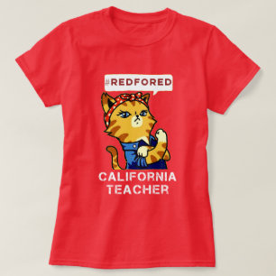 Red For Ed T-Shirt Support Nos Enseignants En Cali