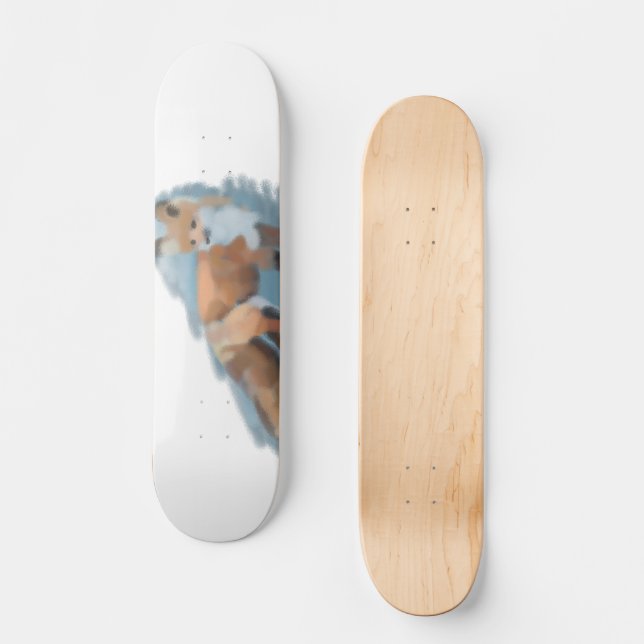 Red Fox Art Skateboard (Recto)