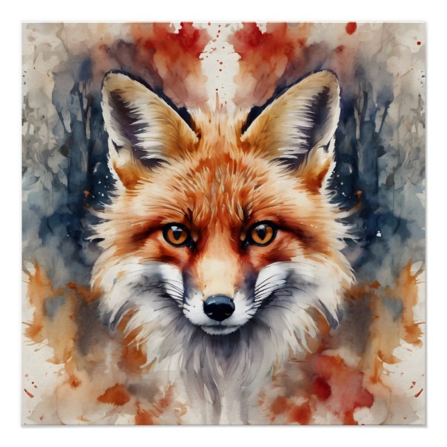 Red Fox no 1 Glossy Poster (Devant)