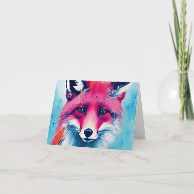 Red Fox vide dans la carte de toutes les occasions (Devant)