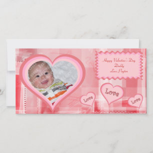 Red Fractals Valentine Carte photo