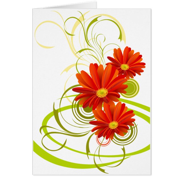 Red Gerbera Daisy (Devant)