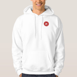 Red Ghost Dance Buffalo cercle hommes blanc sweat
