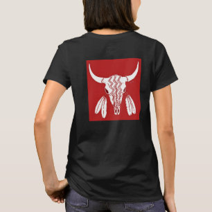 Red Ghost Dance Buffalo femmes noir t-shirt dos