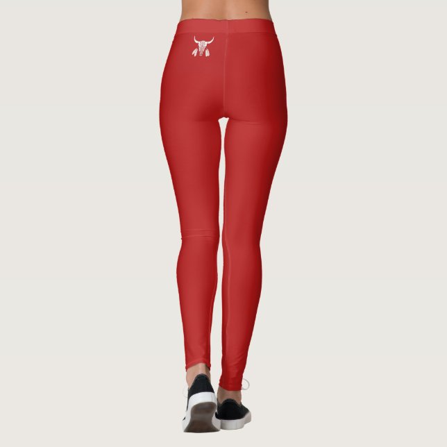 Red Ghost Dance Buffalo leggings retour image (Dos)