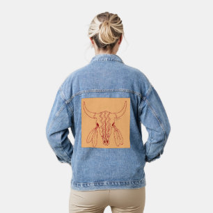 Red Ghost Dance Buffalo tasse femme jean veste