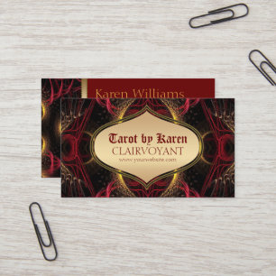 Red Goddess Temple Tarot Cartes de visite