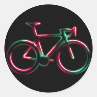 Red Green Neon Glow Road Bicycle Sticker