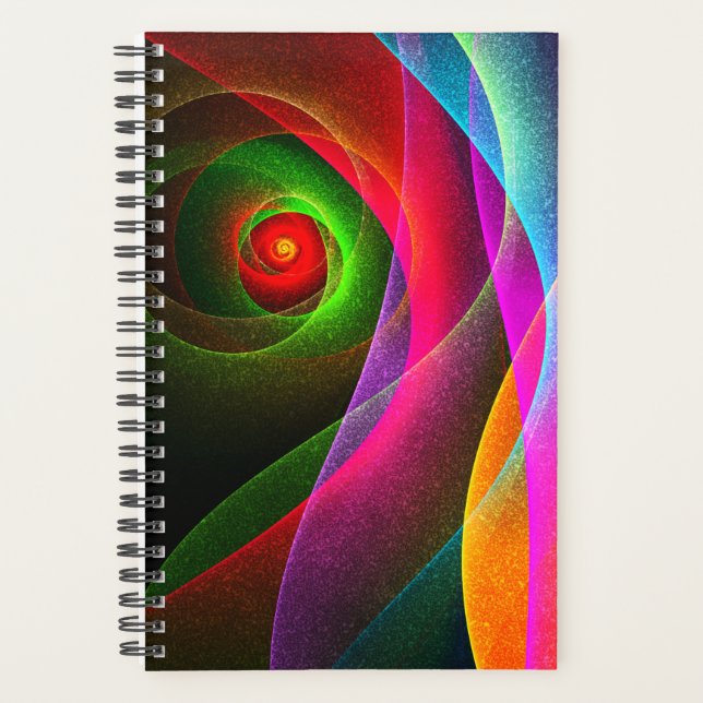 Red Green Orange Modern Abstrait Art Motif #22 (Devant)