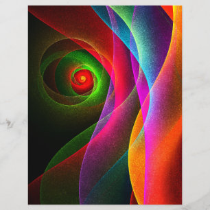 Red Green Orange Modern Abstrait Art Motif #22