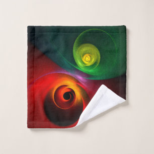 Red Green Yin Yang Moderne Motif d'art Abstrait #2