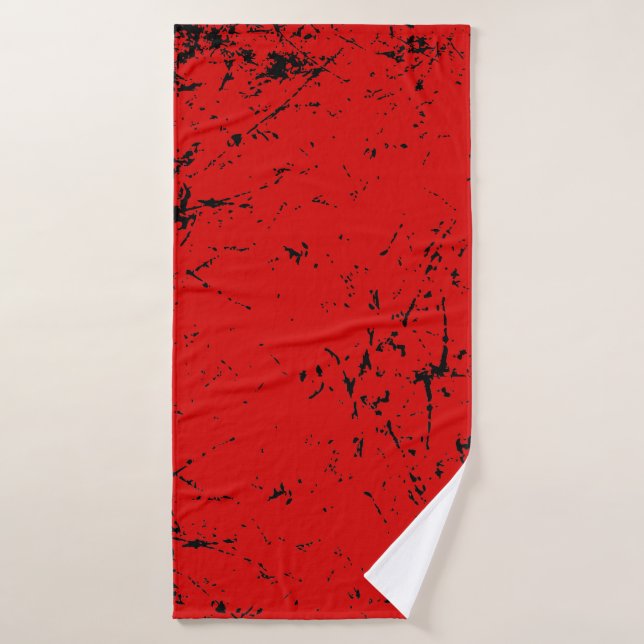 Red Grunge-style (Serviette de bain)