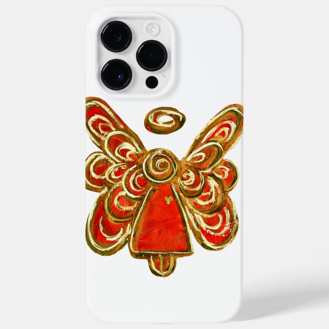 Red Guardian Angel Art coque iphone personnalisé (Verso)