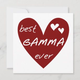 Red Heart Best Gamma Ever Tshirts et cadeaux