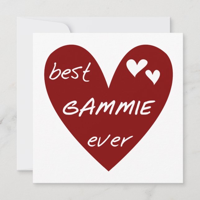 Red Heart Best Gammie Ever Tshirts et cadeaux (Devant)