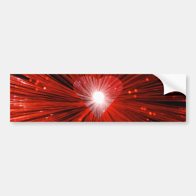 Red Heart bumper sticker (Devant)