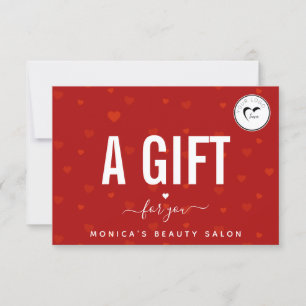 Red Heart Motif & Logo Saint Valentin Romantique